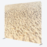 Aperturee - Aperturee Beach Sand Holiday Photo Square Tension Backdrop